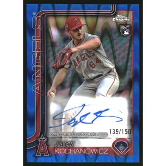2025 Topps Chrome Rookie Autographs Blue RayWave Refractors #RAJKO Jack Kochanowicz