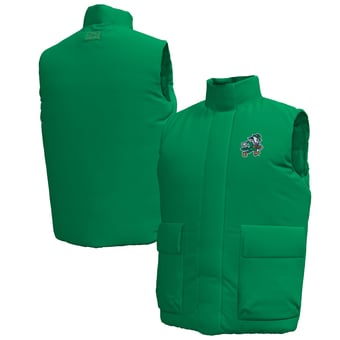 Men's Under Armour #1 Kelly Green Notre Dame Fighting Irish Irish Wear Green Expanse Full-Zip Vest