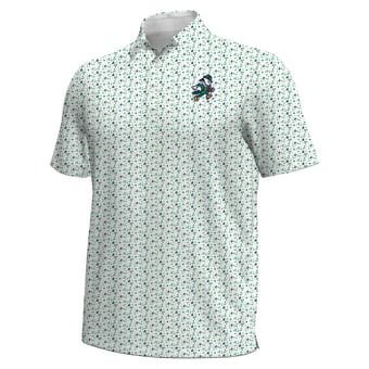 Men's Under Armour #1 White Notre Dame Fighting Irish Irish Wear Green ArmourFuse Polo