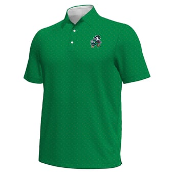 Men's Under Armour #1 Kelly Green Notre Dame Fighting Irish Irish Wear Green ArmourFuse Polo