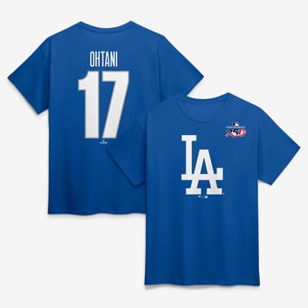 Men's Shohei Ohtani Royal Los Angeles Dodgers Celebrating America's 250th Name & Number T-Shirt