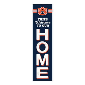 "Auburn Tigers 48"" Welcome to Our Home Leaner"
