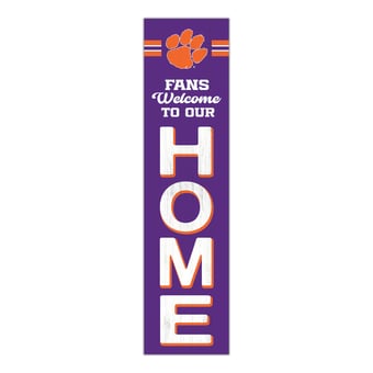 "Clemson Tigers 48"" Welcome to Our Home Leaner"