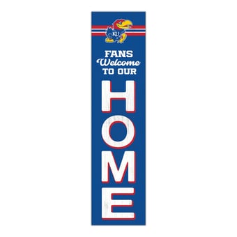 "Kansas Jayhawks 48"" Welcome to Our Home Leaner"