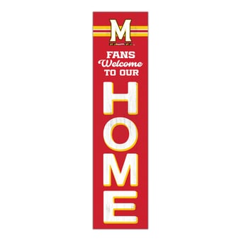 Maryland Terrapins 48" Welcome to Our Home Leaner