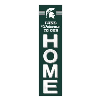 "Michigan State Spartans 48"" Welcome to Our Home Leaner"