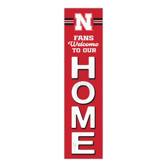 "Nebraska Huskers 48"" Welcome to Our Home Leaner"