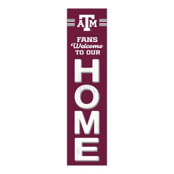 "Texas A&M Aggies 48"" Welcome to Our Home Leaner"