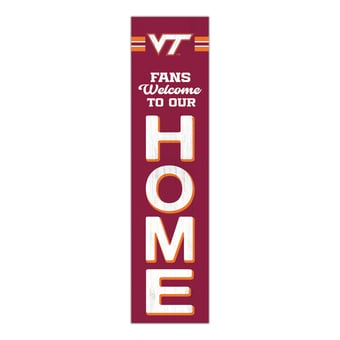 "Virginia Tech Hokies 48"" Welcome to Our Home Leaner"