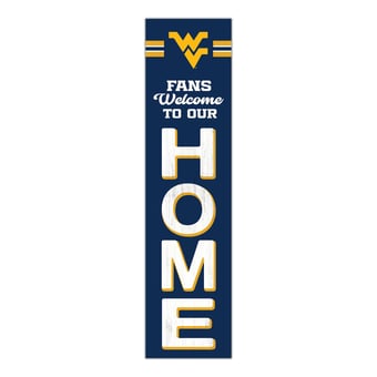 "West Virginia Mountaineers 48"" Welcome to Our Home Leaner"