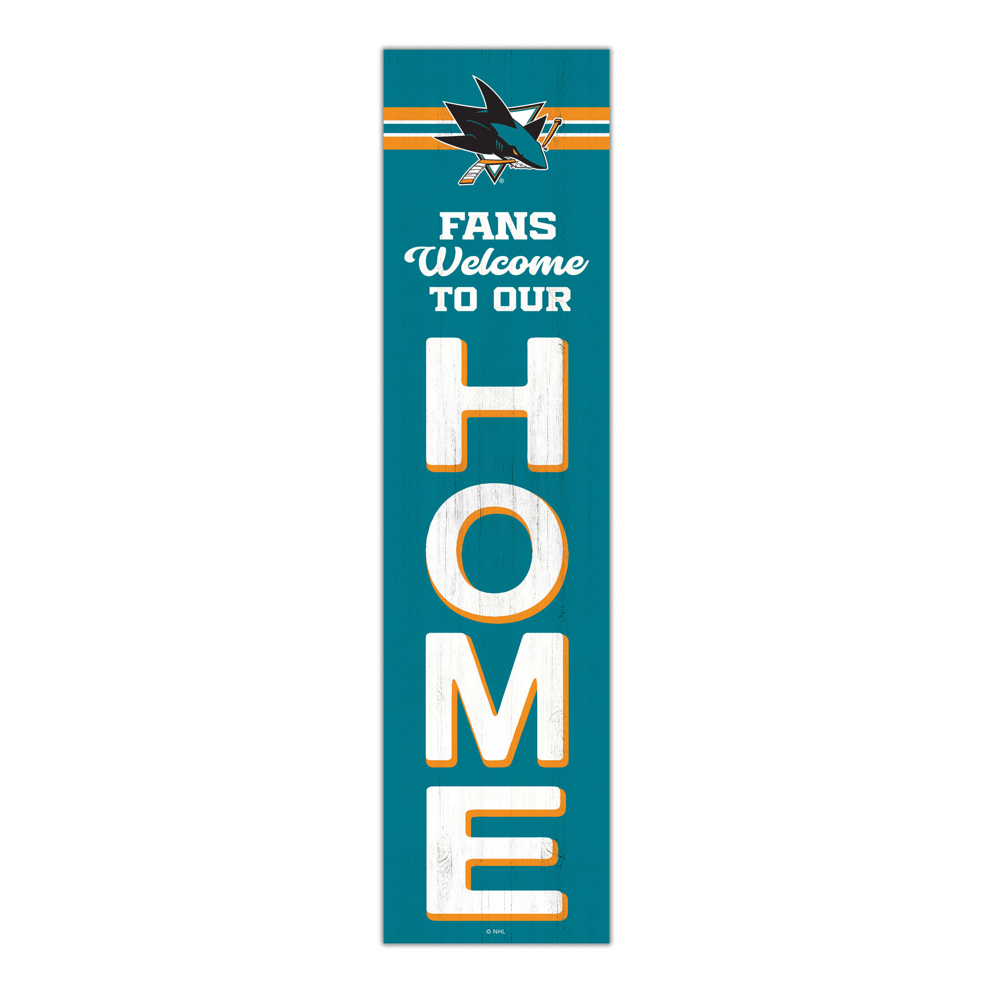 San Jose Sharks 48" Welcome to Our Home Leaner