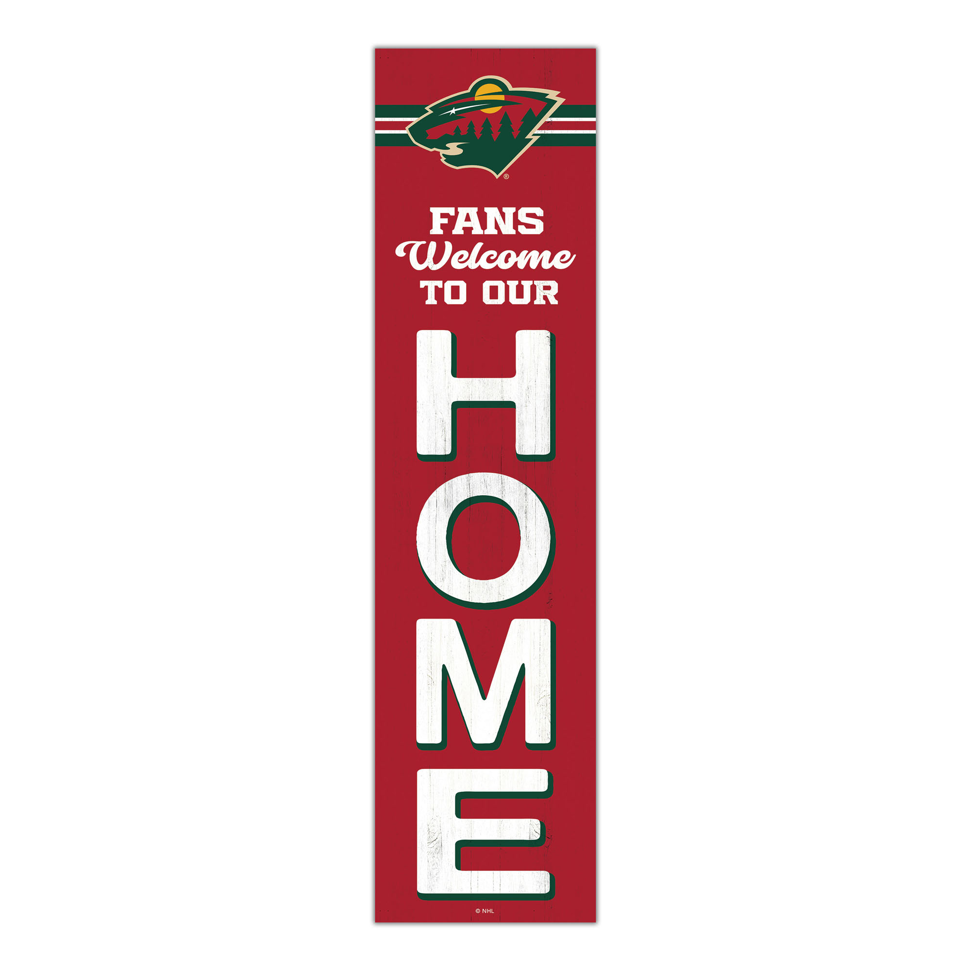 Minnesota Wild 48" Welcome to Our Home Leaner