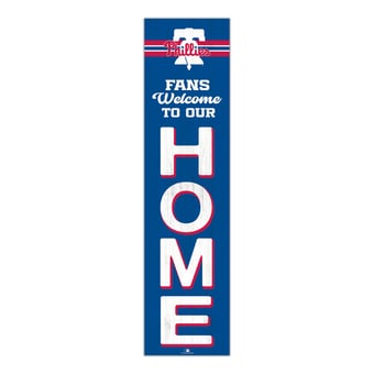 "Philadelphia Phillies 48"" Welcome to Our Home Leaner"