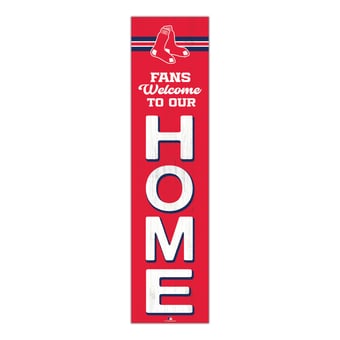 "Boston Red Sox 48"" Welcome to Our Home Leaner"