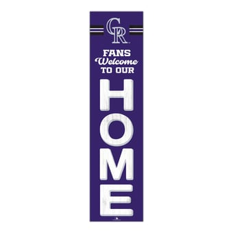"Colorado Rockies 48"" Welcome to Our Home Leaner"