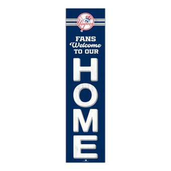"New York Yankees 48"" Welcome to Our Home Leaner"
