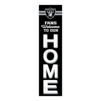 "Las Vegas Raiders 48"" Welcome to Our Home Leaner"