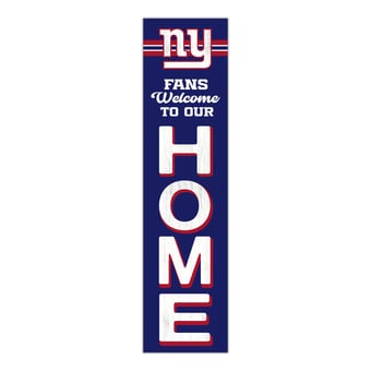 "New York Giants 48"" Welcome to Our Home Leaner"