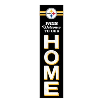 "Pittsburgh Steelers 48"" Welcome to Our Home Leaner"