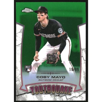 2025 Topps Chrome Youthquake Green Refractors #YQ2 Coby Mayo
