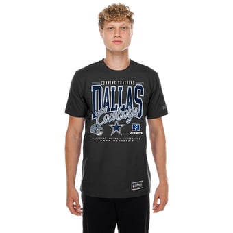 Men's New Era Black Dallas Cowboys Combine Authentic T-Shirt