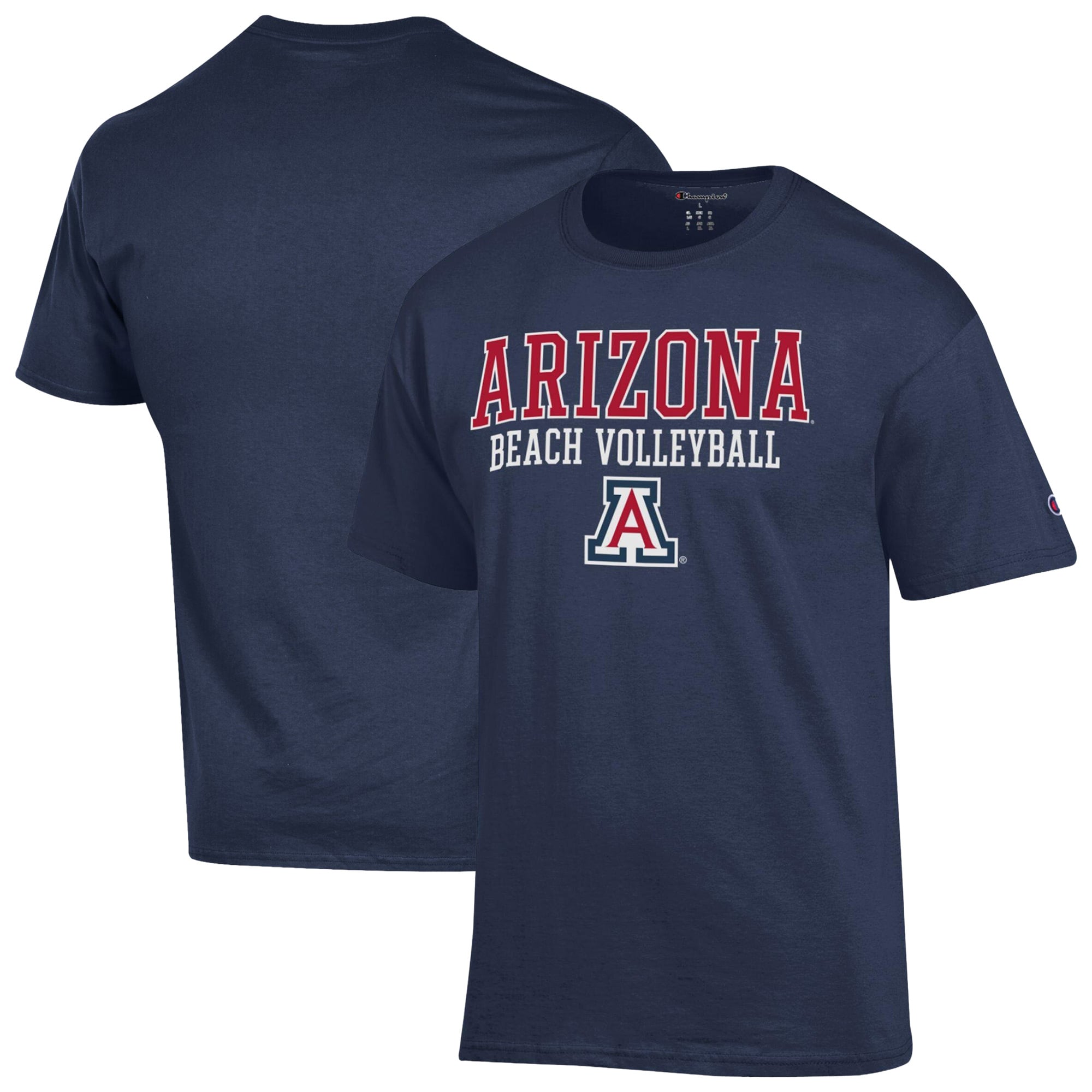 Men's Champion Navy Arizona Wildcats Beach Volleyball Jersey T-Shirt
