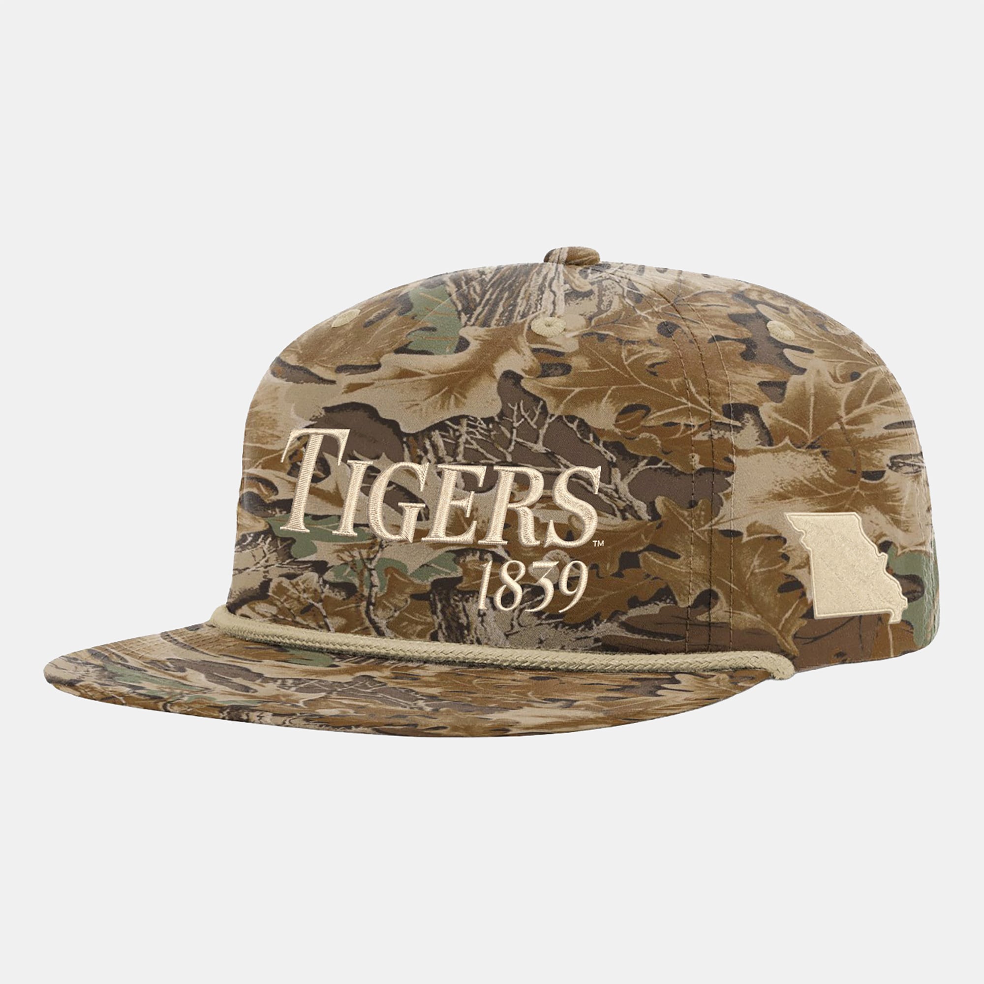 Unisex Uscape Apparel Camo Missouri Tigers Traditional Trail Golfer Adjustable Hat
