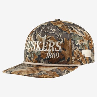 Unisex Uscape Apparel Camo Nebraska Huskers Traditional Trail Golfer Adjustable Hat