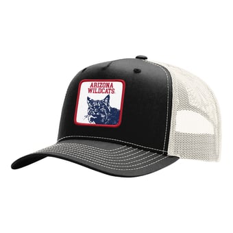Unisex Uscape Apparel  Black Arizona Wildcats Wild Side Patch Trucker Adjustable Hat