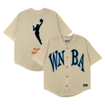 Unisex Playa Society Cream WNBA Baseball Fashion Jersey