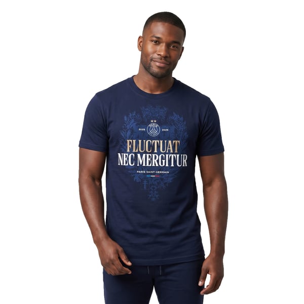 T-Shirt PSG Fluctuat Nec Mergitur - Bleu