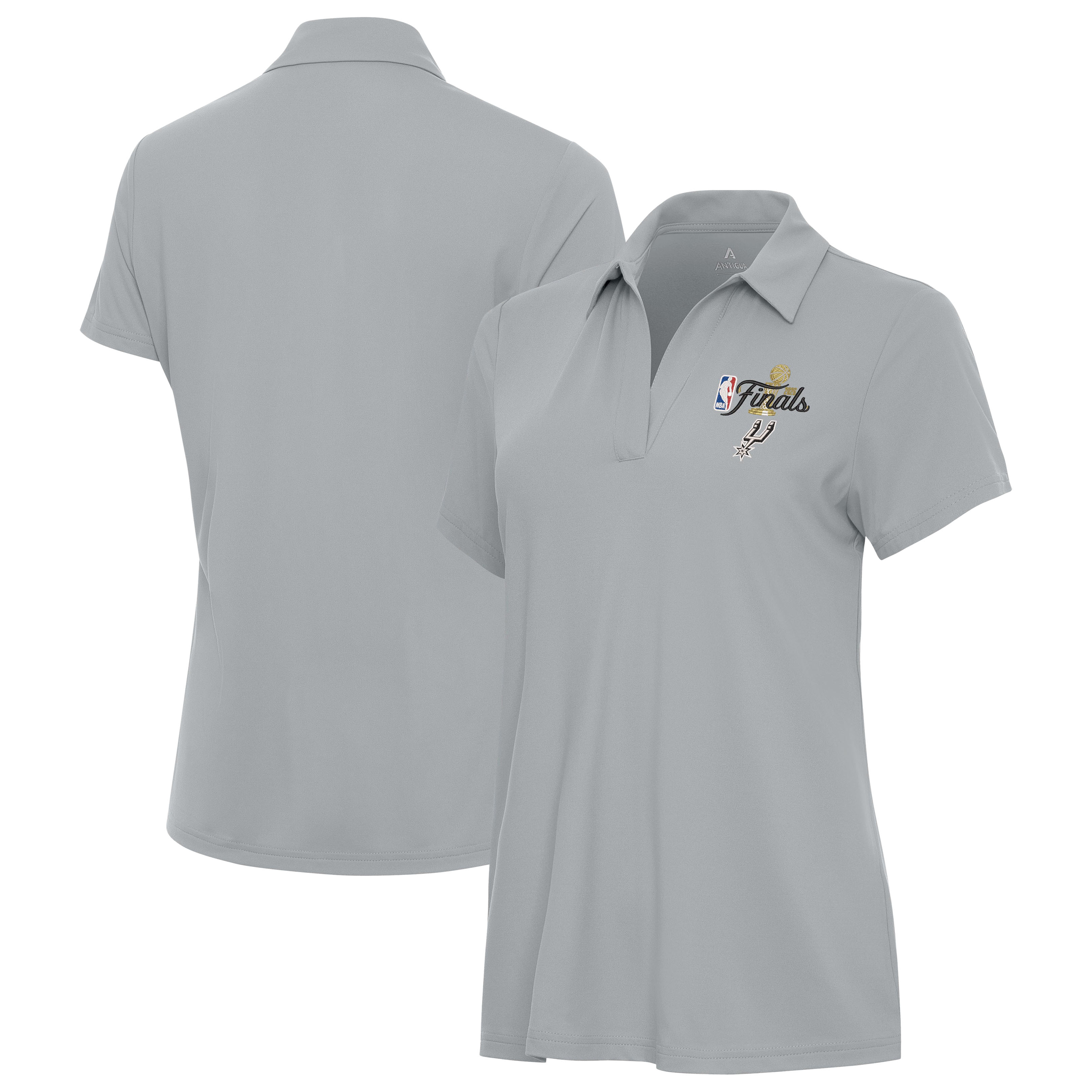 Women's Antigua  Gray San Antonio Spurs 2026 NBA Finals Era Polo