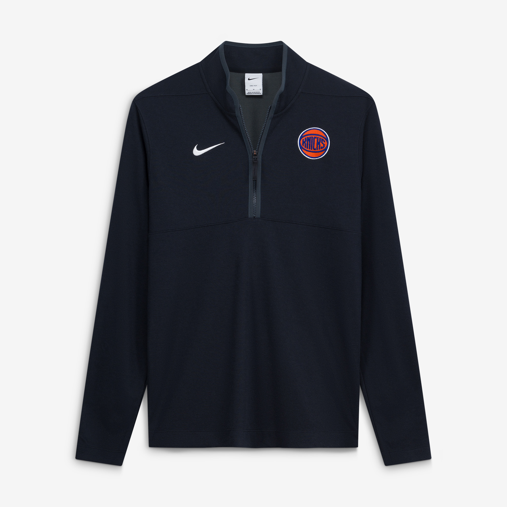 Men's Nike Black New York Knicks  Dri-FIT Victory Quarter-Zip Pullover