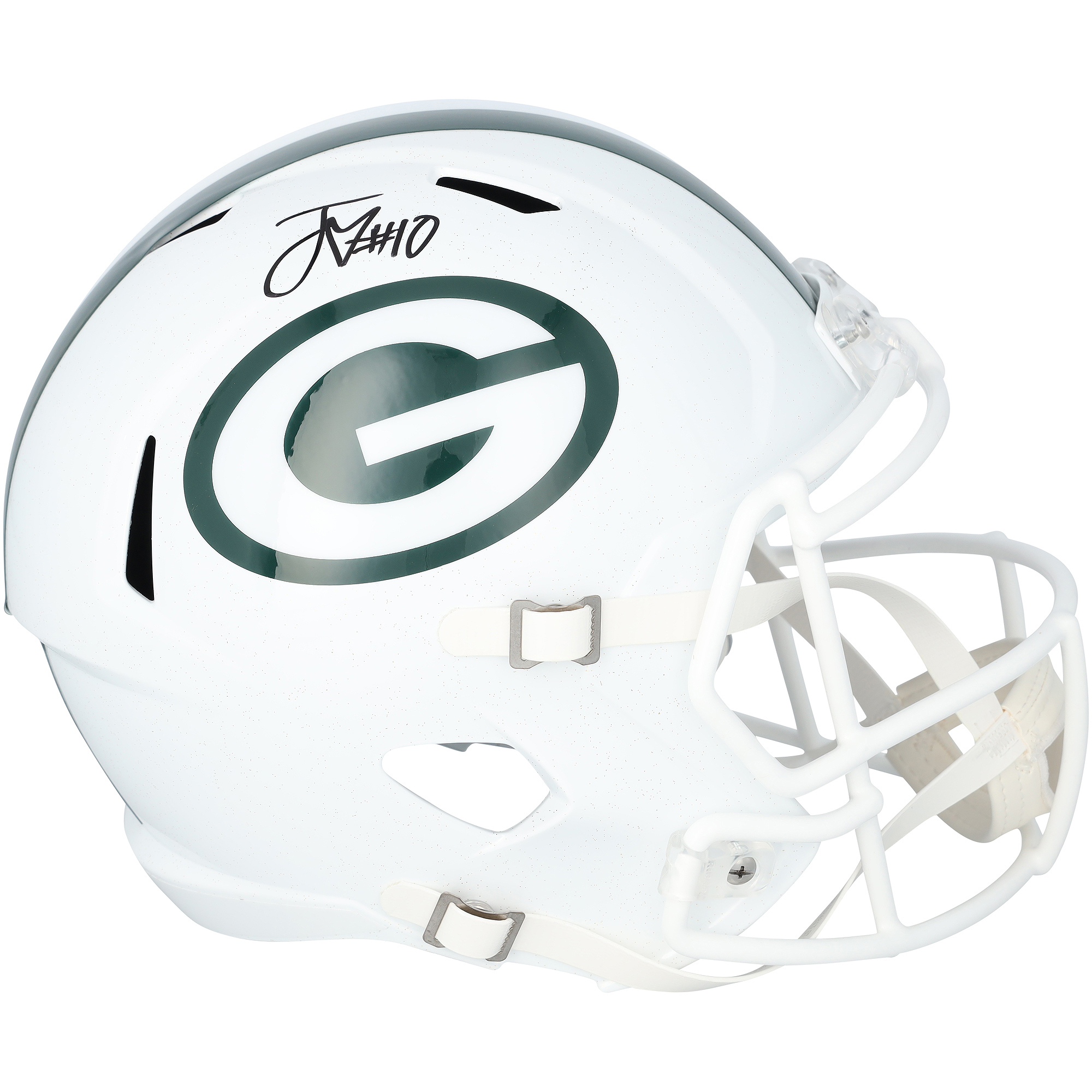 Jordan Love Green Bay Packers Autographed Riddell 2024 Alternate Speed Replica Helmet