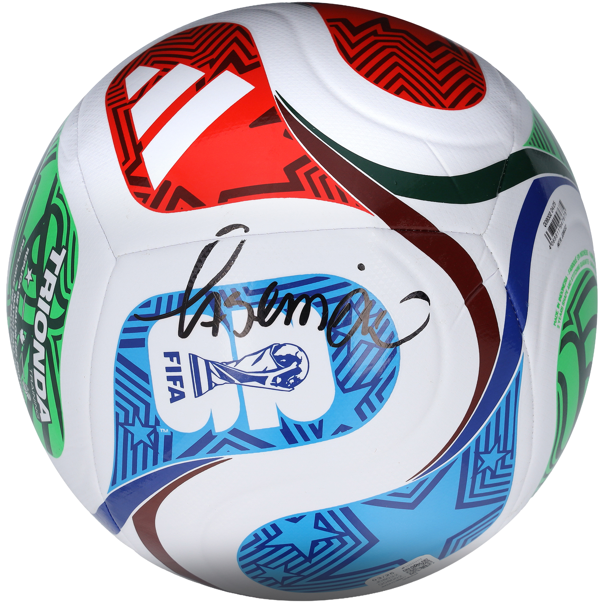 Casemiro Brazil National Team Autographed FIFA World Cup 2026 Training Soccer Ball
