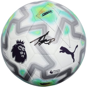 Antoine Semenyo Manchester City Autographed Green Puma English Premier League Soccer Ball