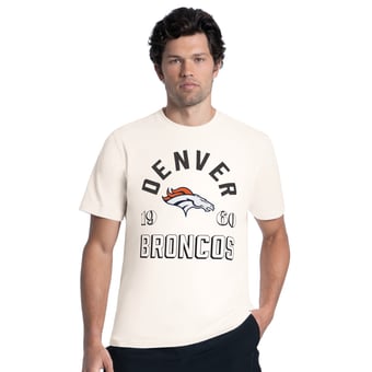 Men's MSX by Michael Strahan Cream Denver Broncos Ultimate Graphic T-Shirt