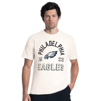 Men's MSX by Michael Strahan Cream Philadelphia Eagles Ultimate Graphic T-Shirt