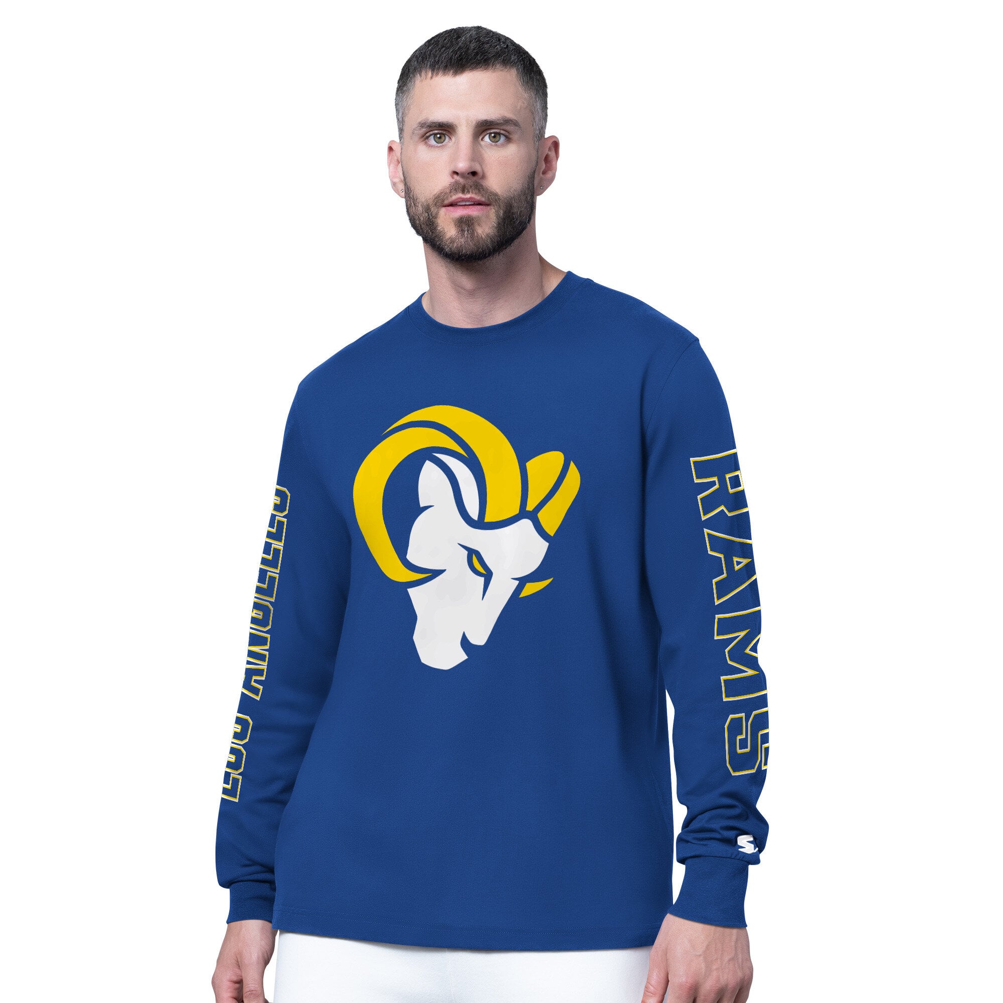 Men’s Starter Royal Los Angeles Rams Clutch Hit II Long-Sleeve T-Shirt Men’s Starter Royal Los Angeles Rams Clutch Hit II Long-Sleeve T-Shirt