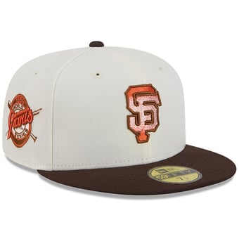 Men's New Era Natural/Brown San Francisco Giants Pumpkin Spice 59FIFTY Fitted Hat