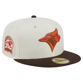 Men's New Era Natural/Brown Toronto Blue Jays Pumpkin Spice 59FIFTY Fitted Hat