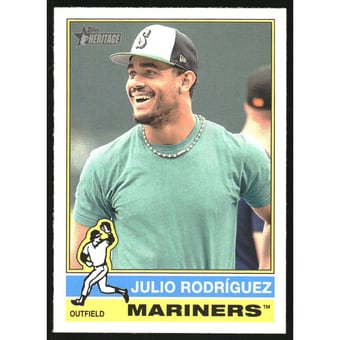 2025 Topps Heritage Image Variations #369 Julio Rodriguez