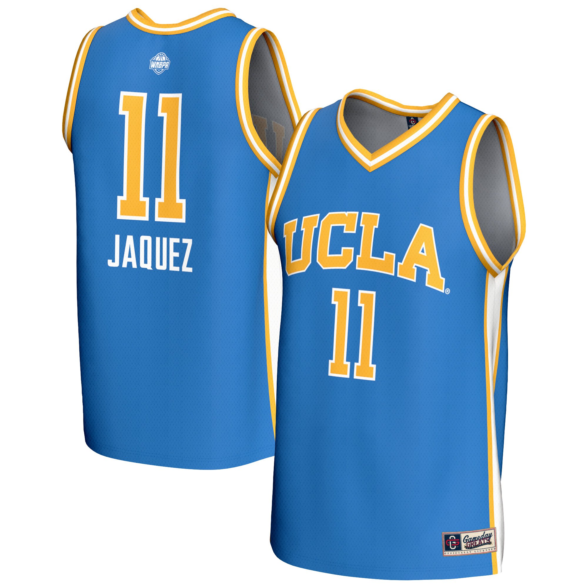 Unisex GameDay Greats Gabby Jaquez Blue UCLA Bruins Lightweight Collegiate Women's Basketball Fashion Jersey