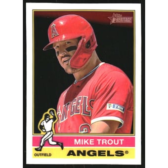 2025 Topps Heritage Chrome #119 Mike Trout