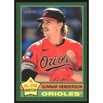 2025 Topps Heritage Green Border #174 Gunnar Henderson