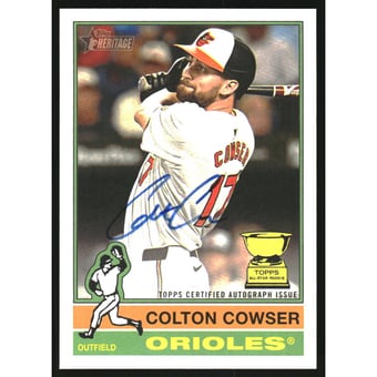 2025 Topps Heritage Real One Autographs #ROACC Colton Cowser