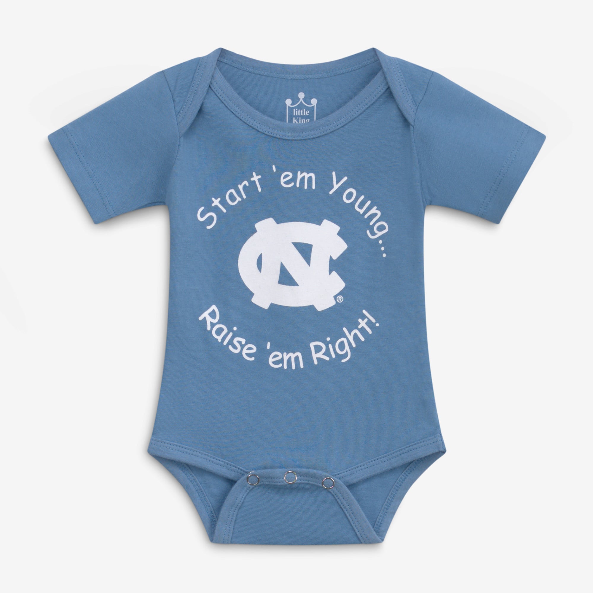 Newborn & Infant Little King Carolina Blue North Carolina Tar Heels Start 'Em Young Bodysuit