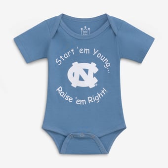 Newborn & Infant Little King Carolina Blue North Carolina Tar Heels Start 'Em Young Bodysuit