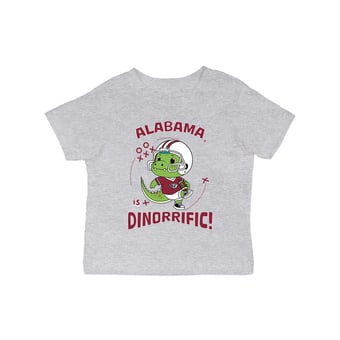 Infant Vive La Fete Gray Alabama Crimson Tide Dinorrific T-Shirt