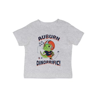 Infant Vive La Fete Gray Auburn Tigers Dinorrific T-Shirt